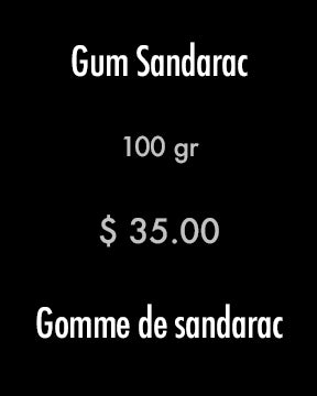 Gomme sandarac