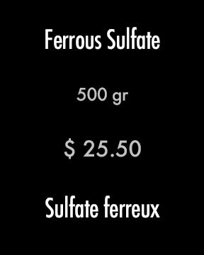 Sulfate ferreux