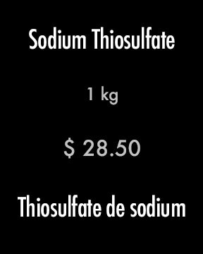 Thiosulfate de sodium (HYPO)